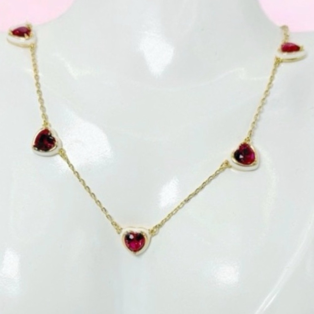 Kate Spade Sweetheart Station Necklace NWT Dustbag Included - Picture 9 of 10